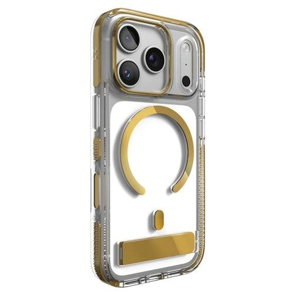 Funda ZAGG Santa Cruz Snap con Kickstand Metallic iPhone 17 Pro / 18 Pro - Oro