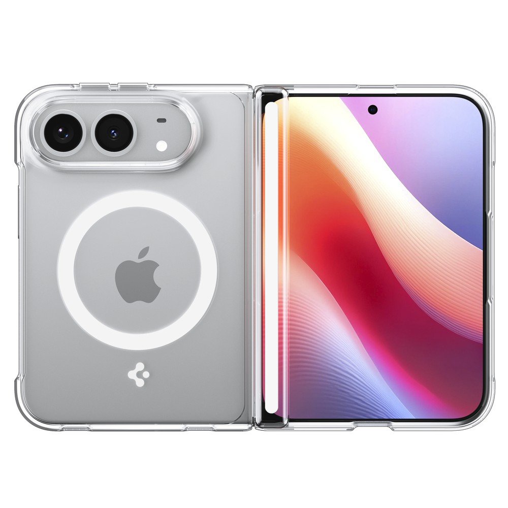 Funda Spigen Crystal Hybrid Pro Mag Fit iPhone Duo - Transparente