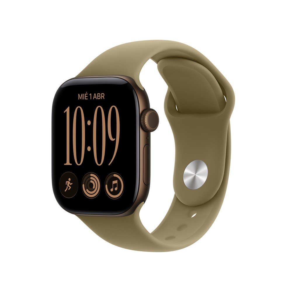 Apple Watch Series 12 GPS 42mm Bronce Oscuro / Correa Oliva - S/M