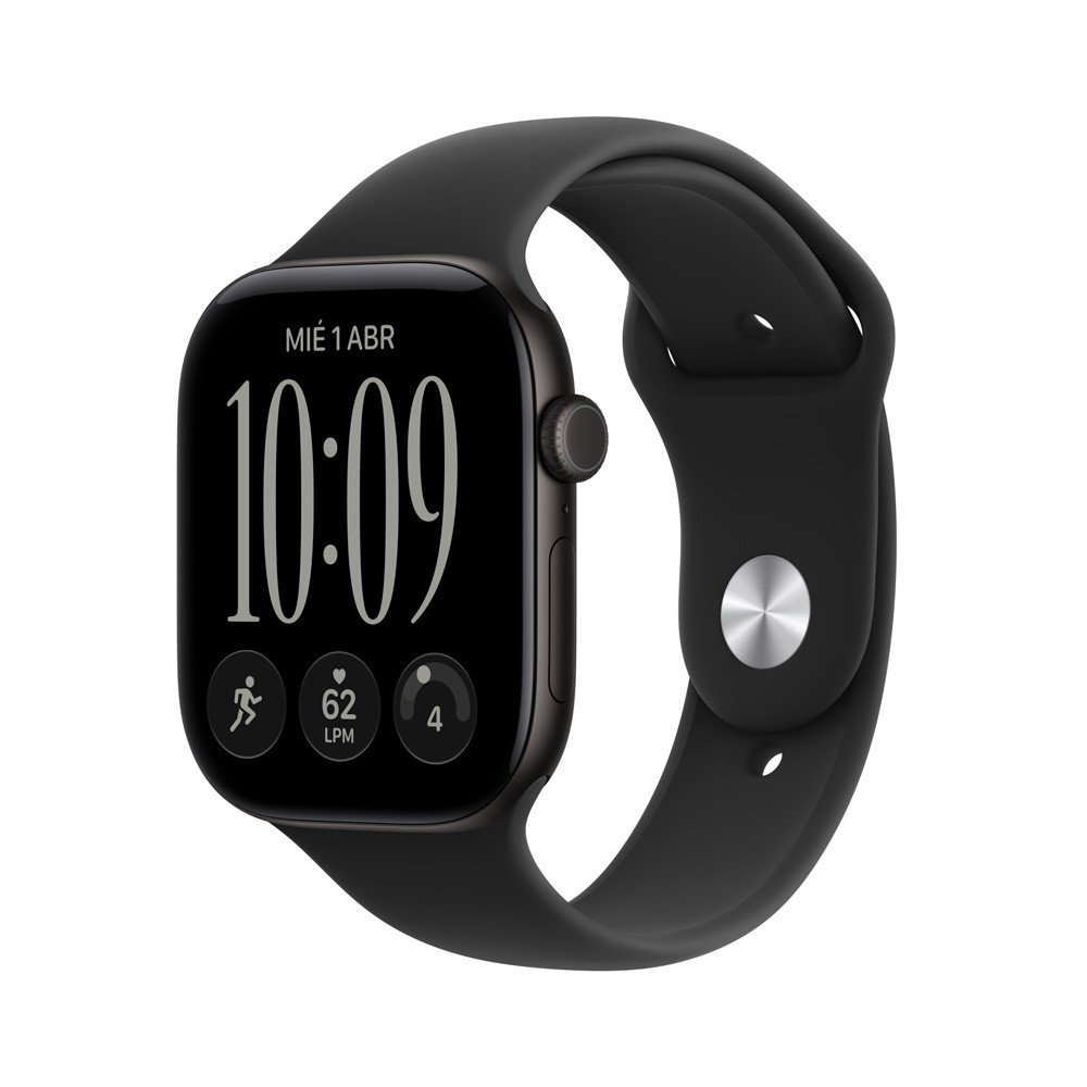 Apple Watch Series 12 GPS 46mm Negro / Correa Sport Negra - M/L