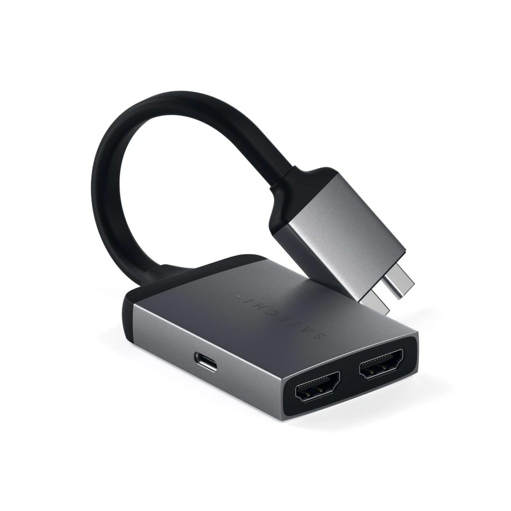 Adaptador Satechi Dual HDMI - Gris espacial1