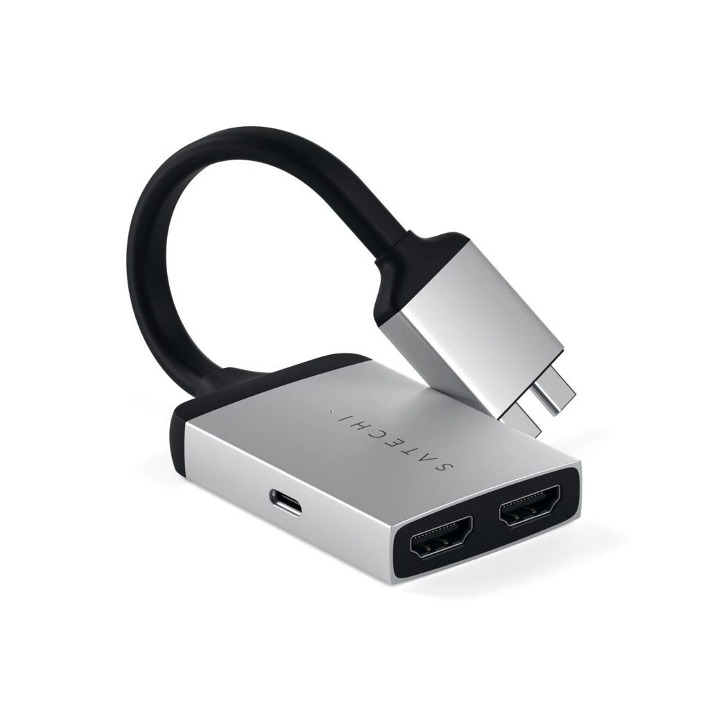 Adaptador Satechi dual HDMI - Plata1