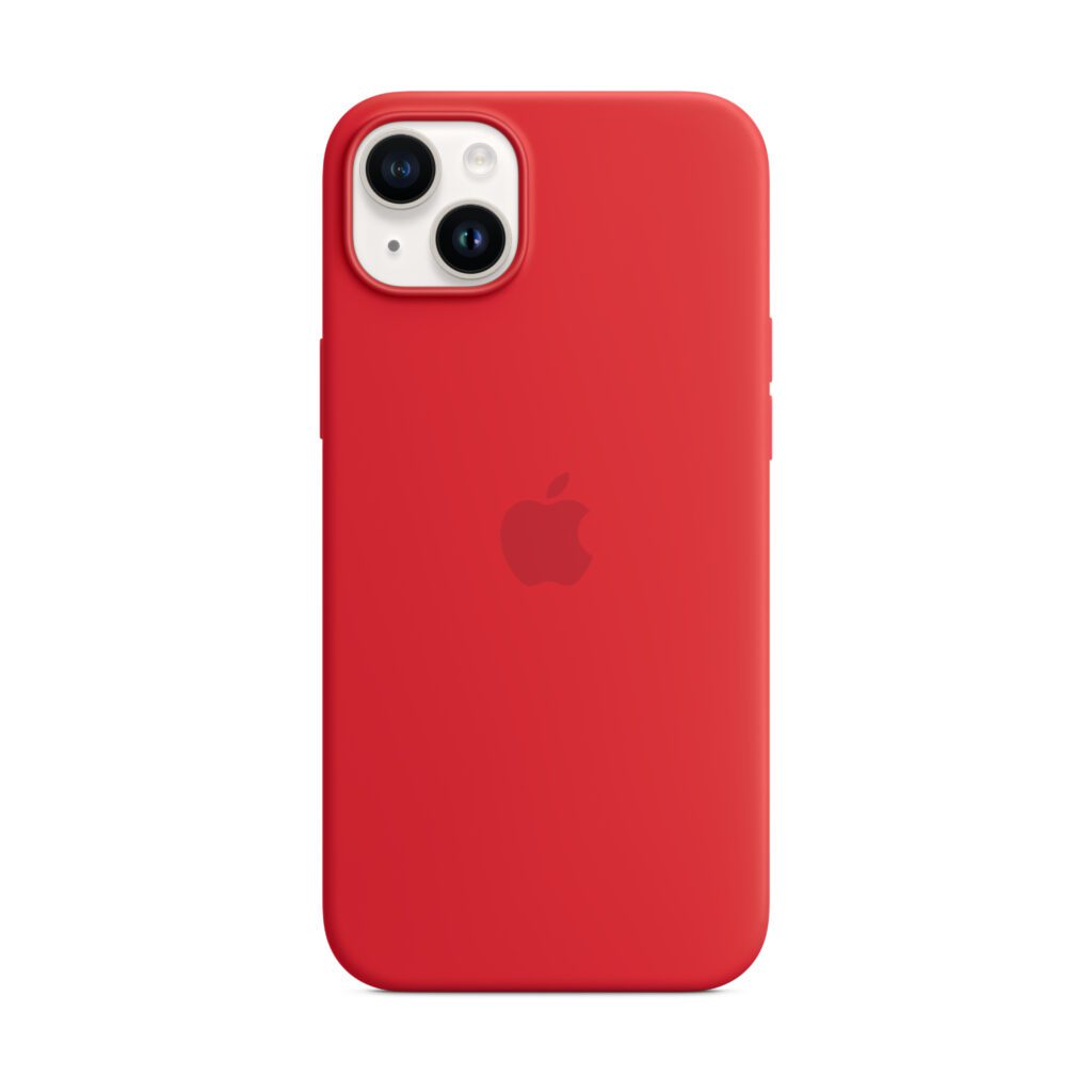 Funda Apple iPhone 14 Plus silicona MagSafe - Rojo1