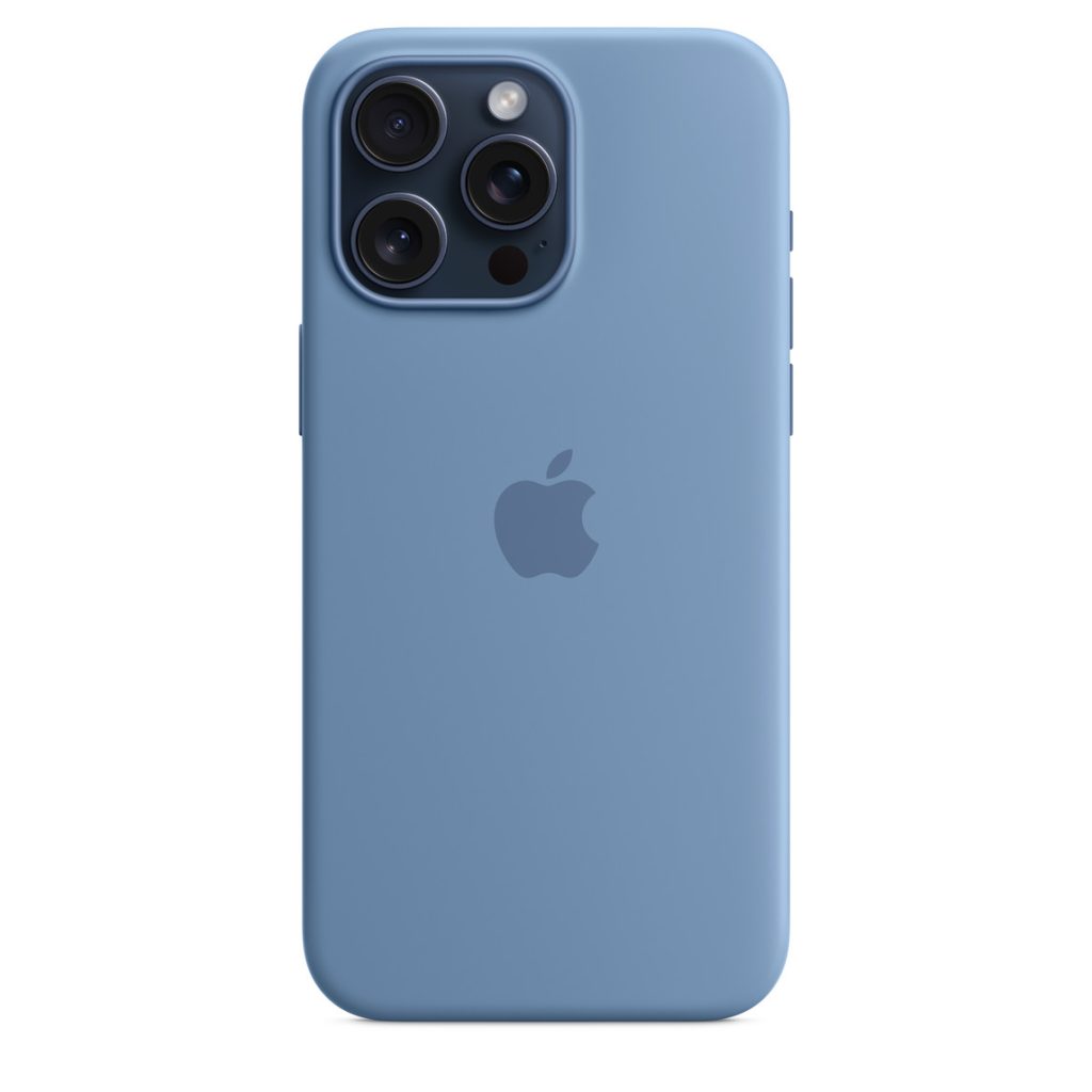 Funda Apple iPhone 15 Pro Max Silicona Magsafe - Azul Invierno1