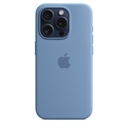 Funda Apple iPhone 15 Pro Silicona Magsafe - Azul invierno2