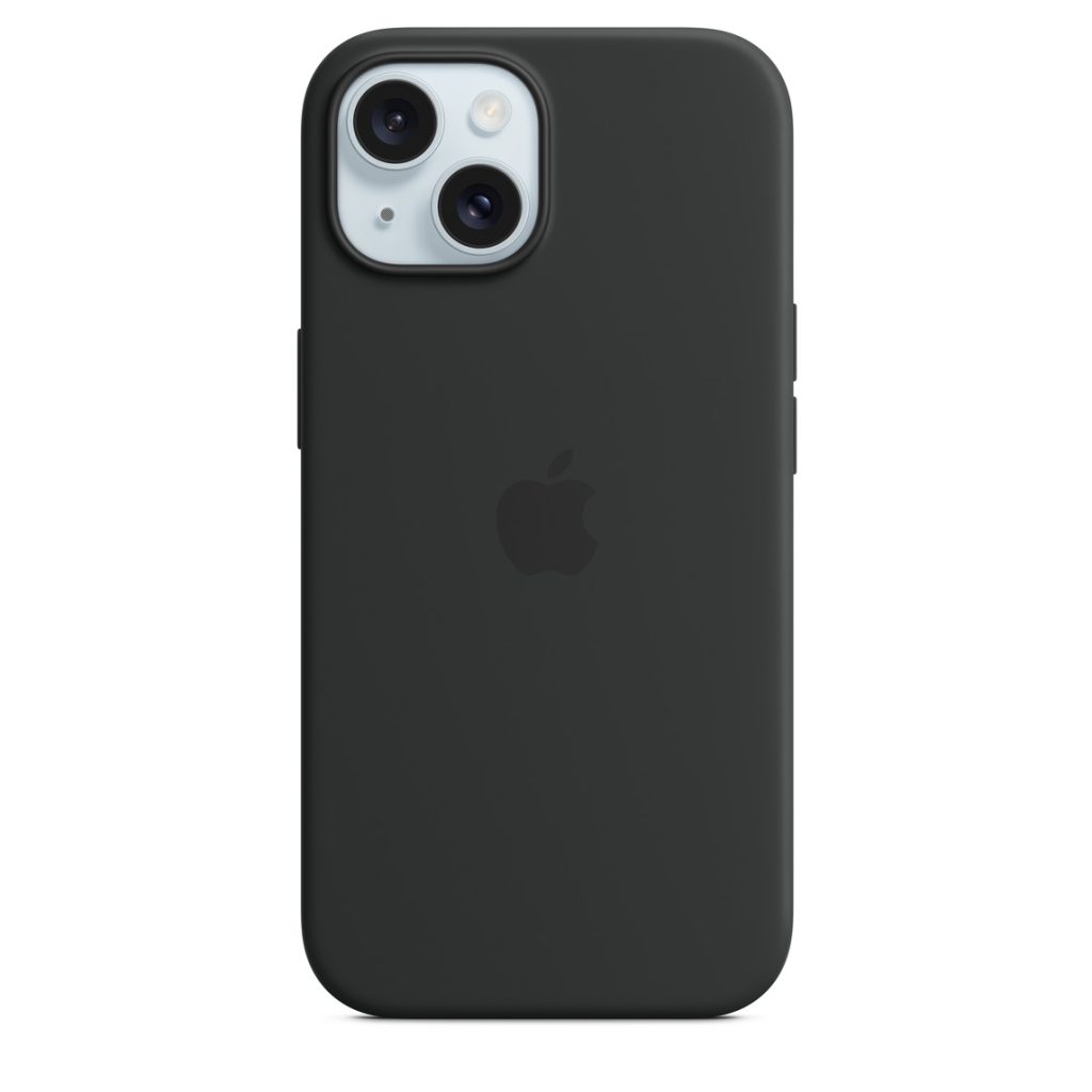 Funda Apple iPhone 15 Silicona Magsafe - Negro1