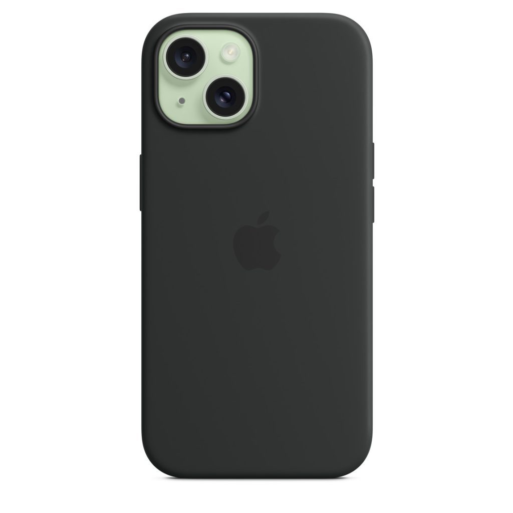 Funda Apple iPhone 15 Silicona Magsafe - Negro3