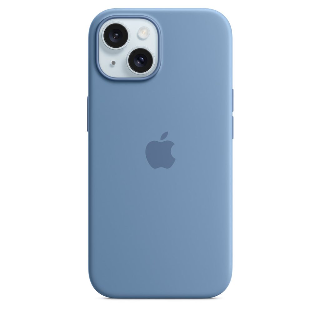 Funda Apple iPhone 15 silicona Magsafe - Azul invierno1