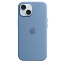 Funda Apple iPhone 15 silicona Magsafe - Azul invierno1