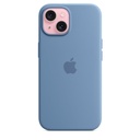 Funda Apple iPhone 15 silicona Magsafe - Azul invierno3