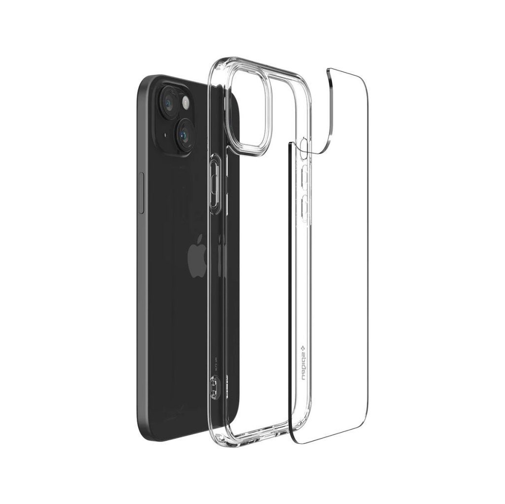 Funda Spigen iPhone 15 Crystal Hybrid - Transparente3