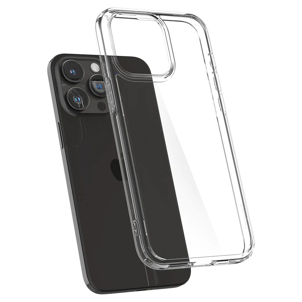 Funda Spigen iPhone 15 Pro Max Crystal Hybrid - Transparente2