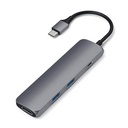 Hub Satechi USB-C 4 puertos - Gris espacial1