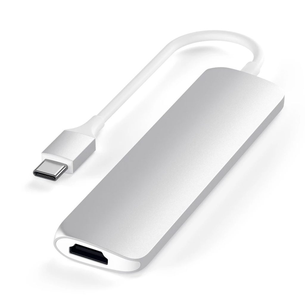 Hub Satechi USB-C 4 puertos - Plata2