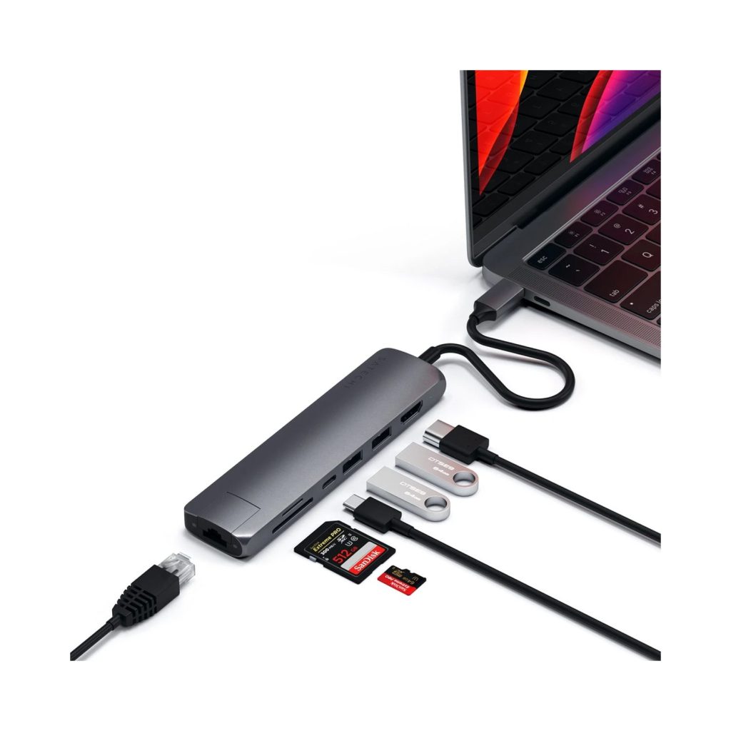 Hub Satechi USB-C 6 puertos - Gris espacial2