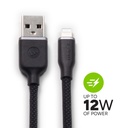 Cable mophie USB-C a Lightning 1 mts - Negro