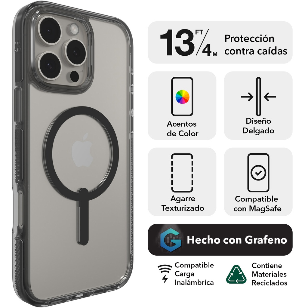 Funda ZAGG iPhone 16 Pro Santa Cruz Snap - Verde