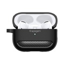 Funda Spigen Rugged Armor AirPods 4 - Negro Mate