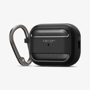 Funda Spigen Rugged Armor AirPods 4 - Negro Mate