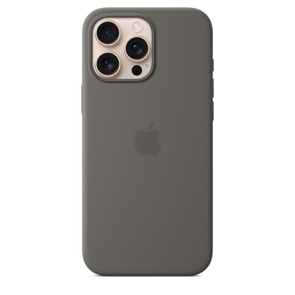 Funda Apple iPhone 16 Pro Max Silicona Magsafe - Gris Piedra