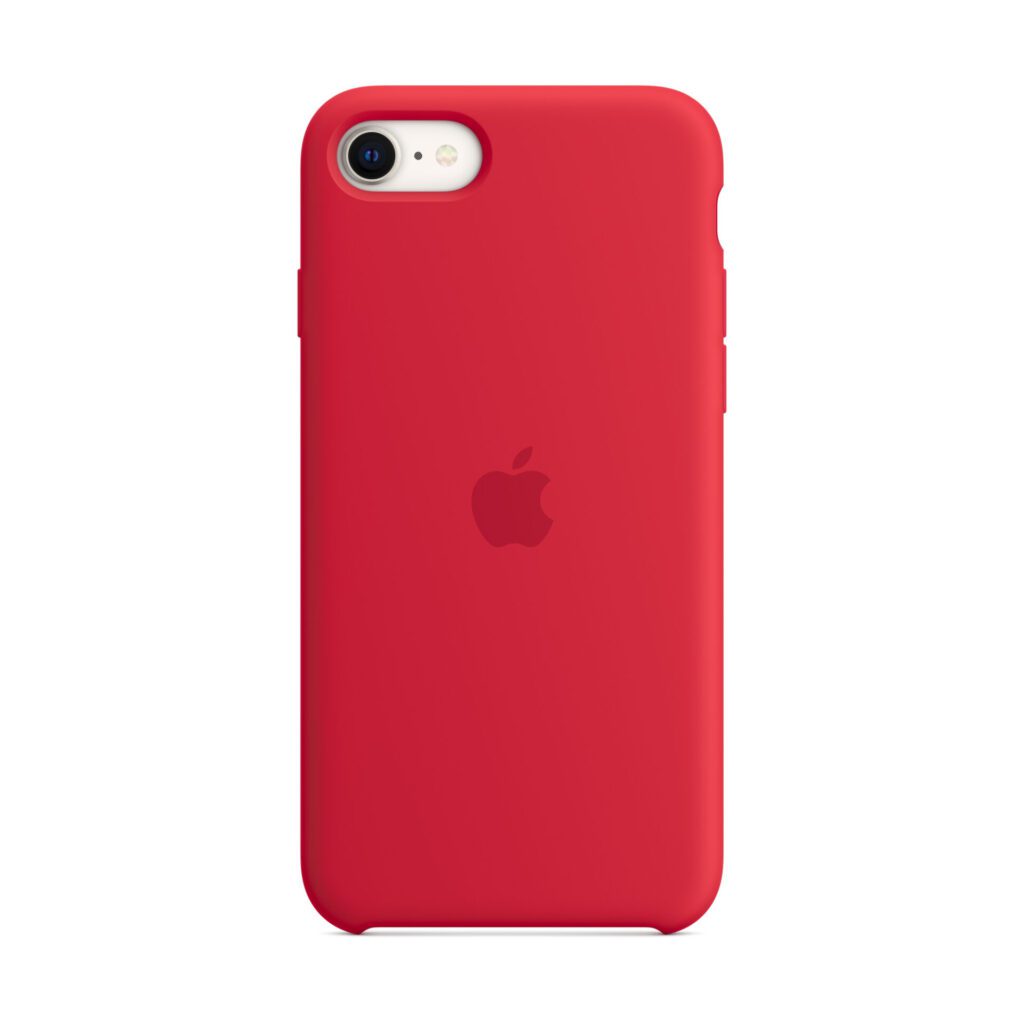 Funda Apple iPhone SE silicona - Rojo