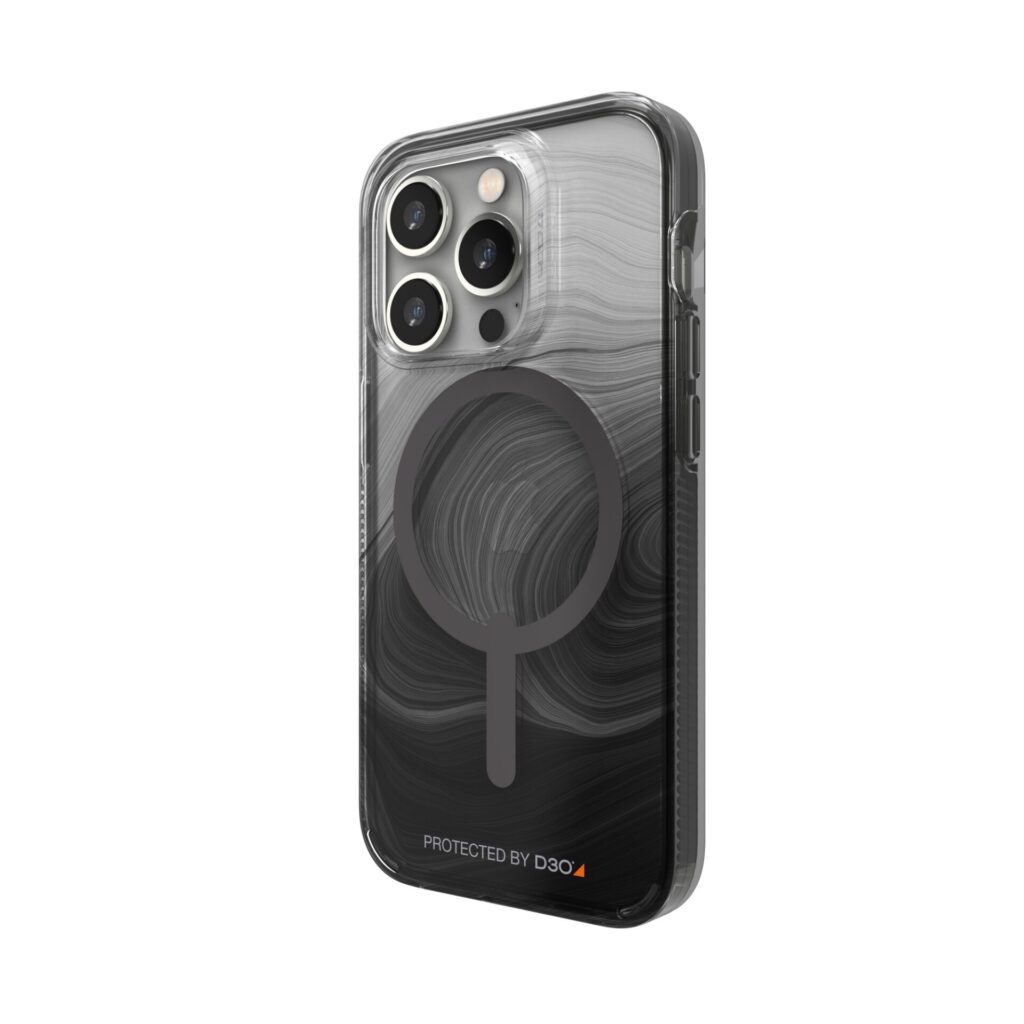 Funda Gear4 iPhone 14 Pro Milan Snap - Remolino negro