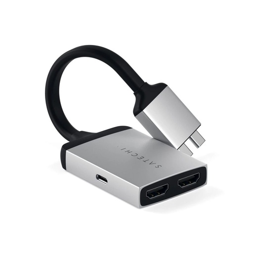 [ST-TCDHAS] Adaptador Satechi dual HDMI - Plata