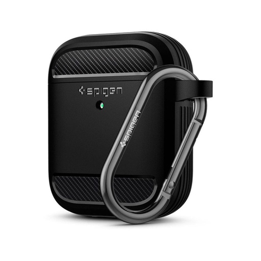 [ASD01117] Funda Spigen AirPods (1/2 gen) Rugged Armor - Negro